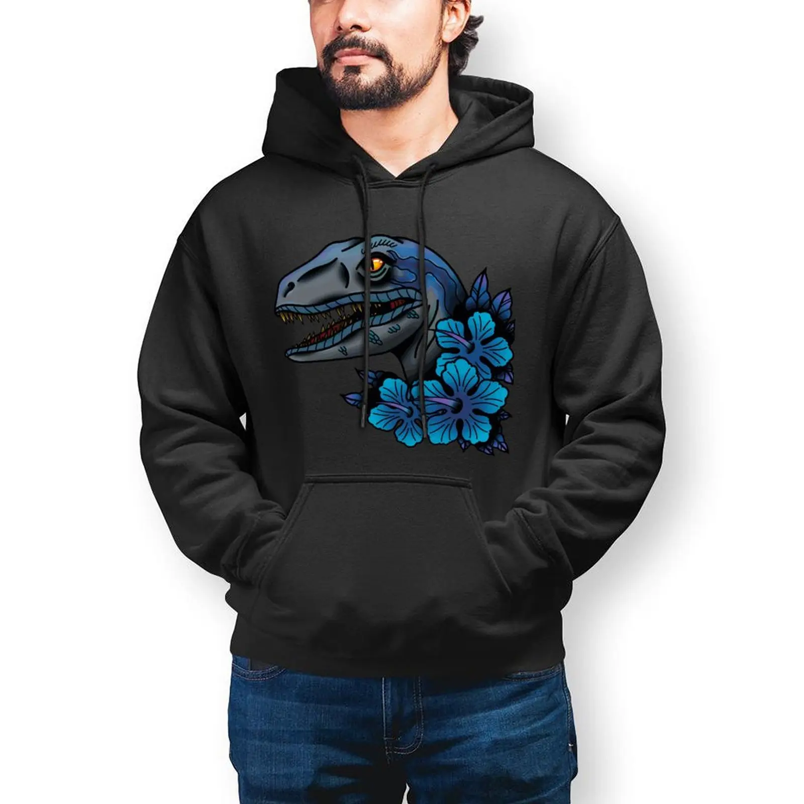 

Jurassic World Hoodie Cotton Autumn Hoodies Nice Long Sleeve Loose Pullover Hoodie XXX Mens