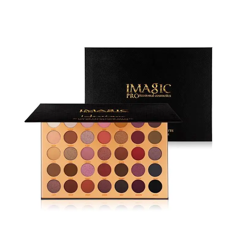 Тени для век Пудра 35 цветов водостойкая пудра матовые тени косметический макияж