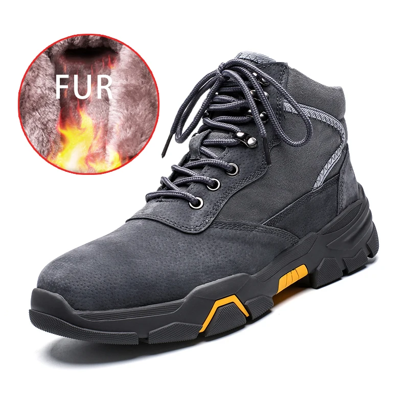 Горячая Распродажа армейские ботинки мужские зимние теплые кожаные походные