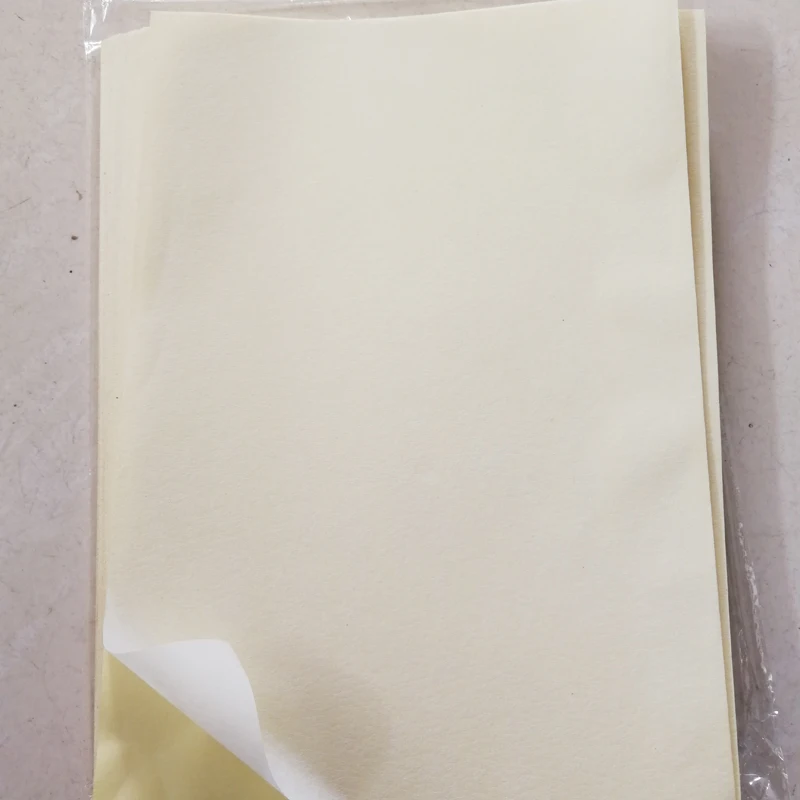 Фото Молочно белая бумага для этикеток A4 роскошная НЕОБРАБОТАННАЯ текстурированная