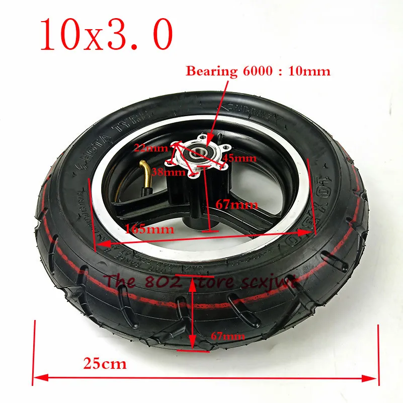 10x3.0 tire inner tube &ampalloy hub 10*3.0 outer tyre for Skateboard Electric Skate Board Avoid 10'' scooter wheel | Автомобили и