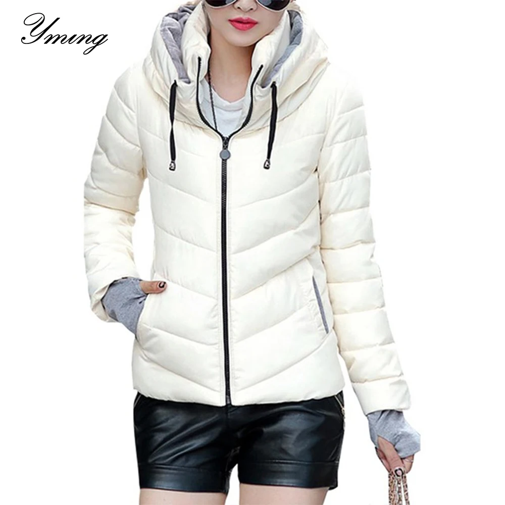 Зимние женские пуховики YMING 2019 теплое пальто с карманами надувные парки