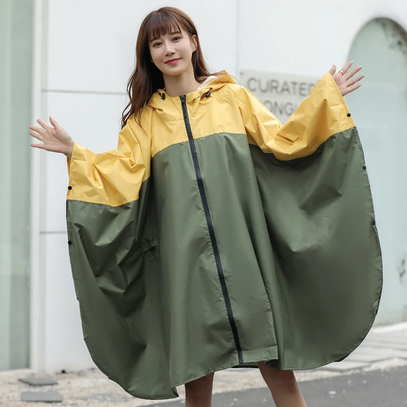 Плащ-дождевик Женский тонкий для велоспорта и походов водонепроницаемый в