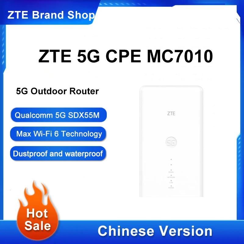 NEW ZTE MC7010 5G/4G CPE Wireless Router Mobile Portable Wifi Wireless Network Card Unlimited car Card ZTE 5G Outdoor CPE