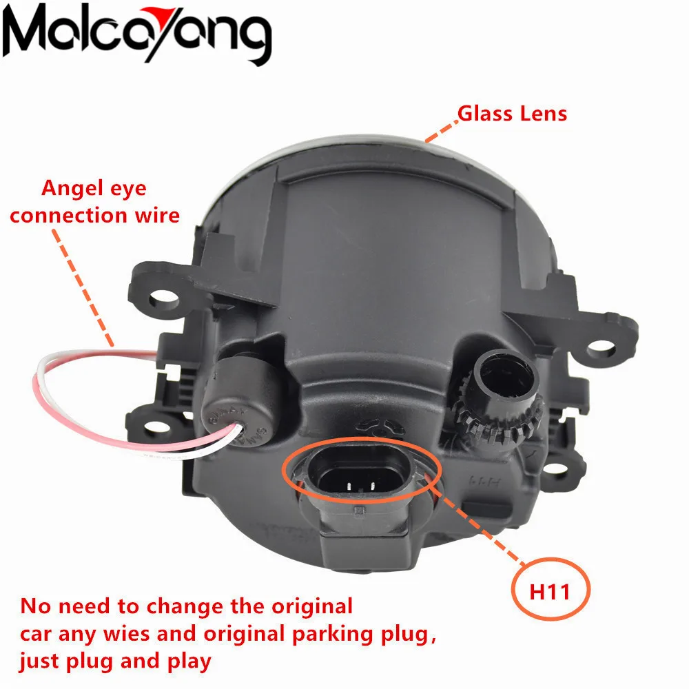 2 шт./пара Ангел глаз Противотуманные огни Светодиодный свет для Renault Logan салон