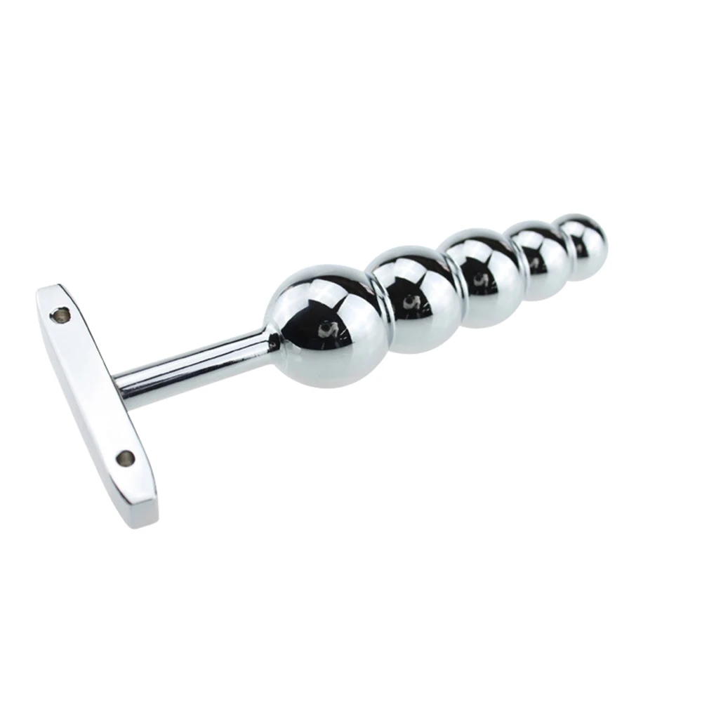 Stainless Steel Butt Plug Large Metal 5 Beads Sex Products Anal Adult Dildo Prostate Toys Shop For Women Men | Красота и здоровье