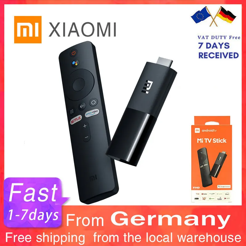 ТВ приставка Xiaomi Mi TV Stick Android 2K HDR 9 0 дюйма четырехъядерный процессор Dolby DTS HD