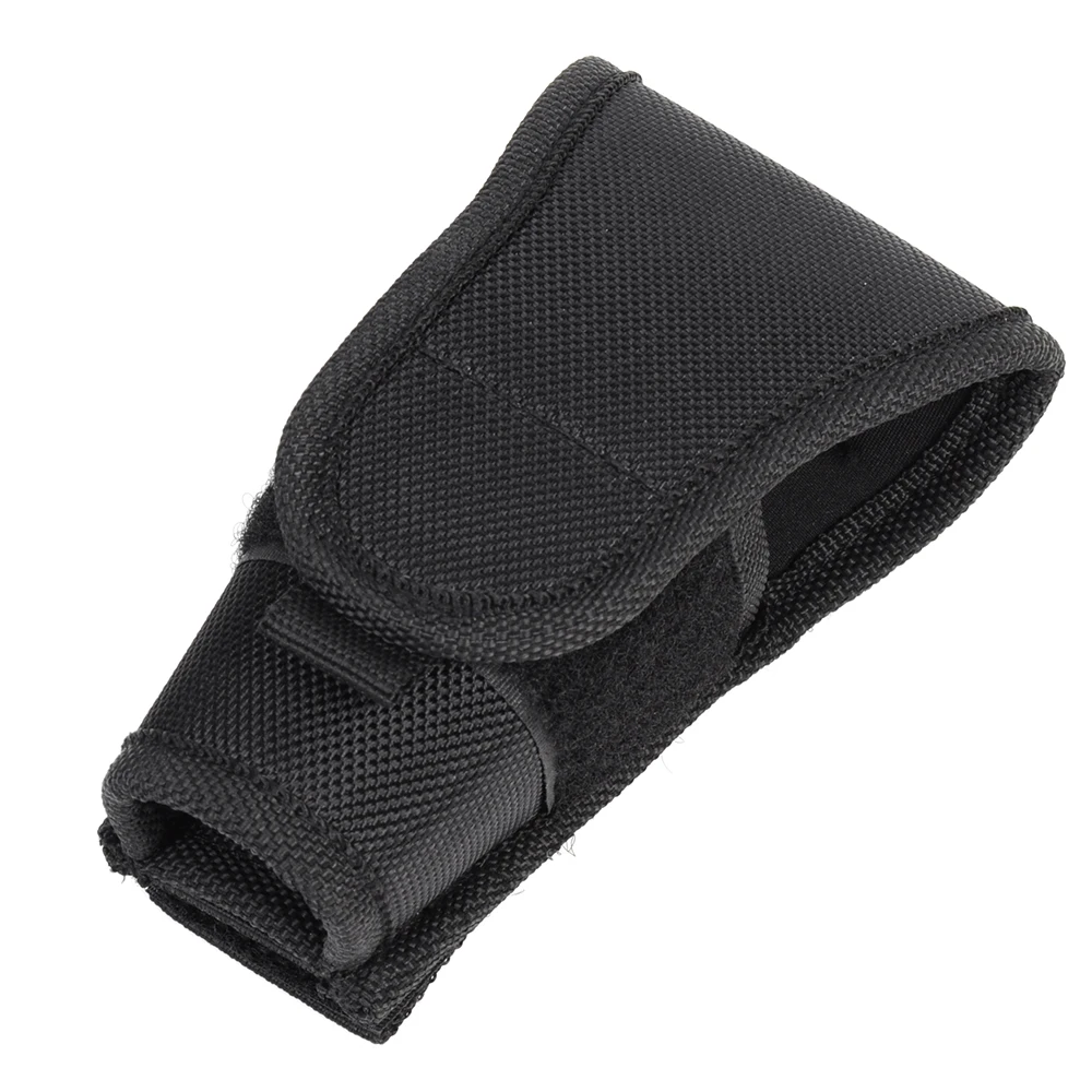Tactical Nylon Molle Flashlight Holster Pouch Hunting Waist Quick Release Case 