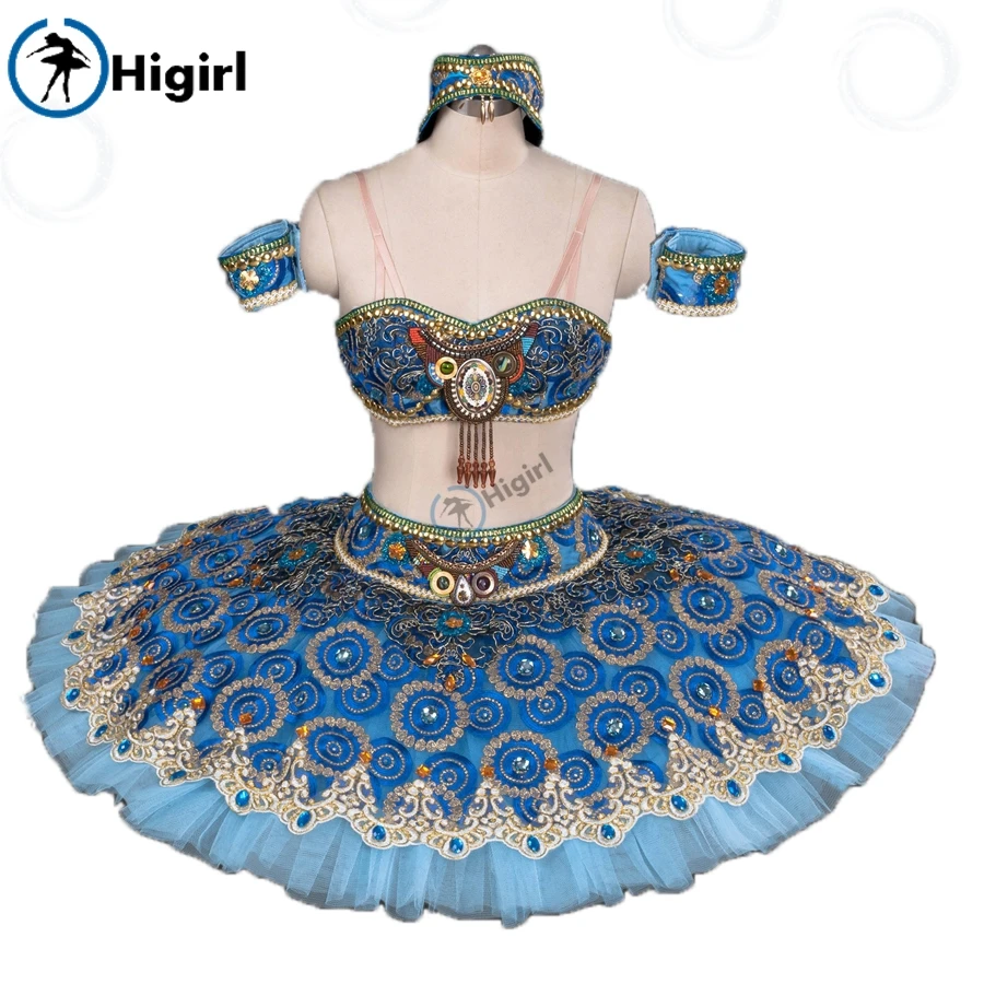 Балетная пачка для взрослых с синим разрезом сценические костюмы балета