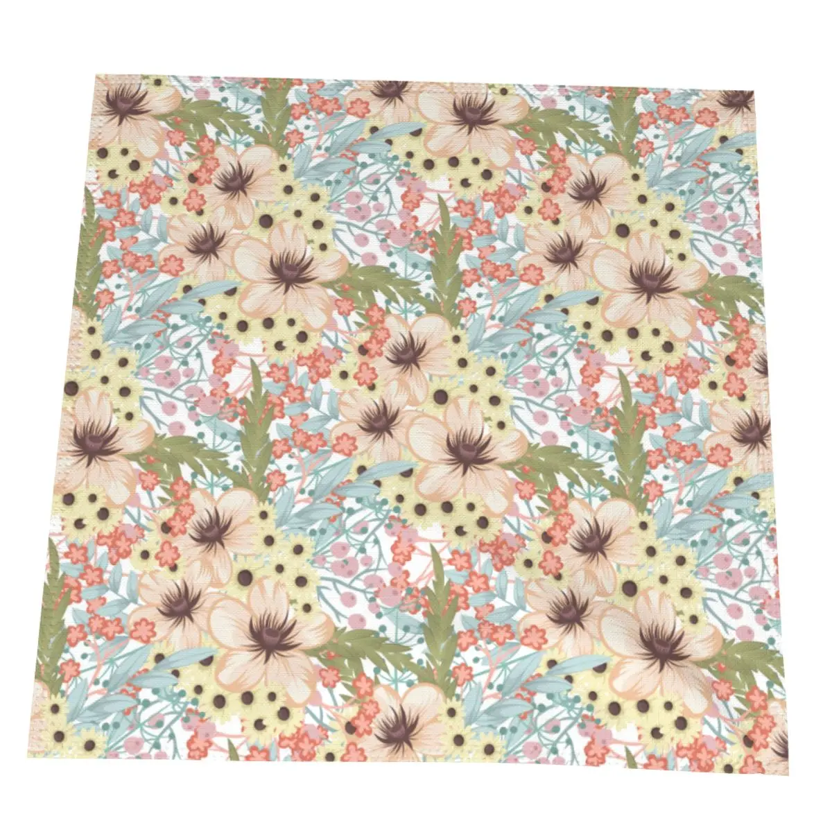 

4PCS/6PCS Floral Berries Napkins Cocktail Napkin For Party Wedding Table Cloth 50CM Polyester Napkins