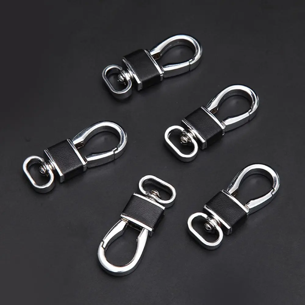 Брелок для ключей из натуральной кожи мужчин и женщин простой держатель брелок с