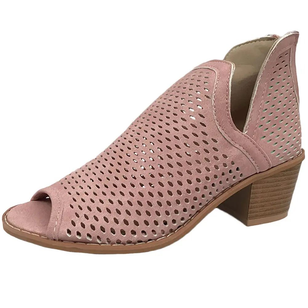 

DORATASIA Retro Girl Summer Sandals Open Toe Hollow High Heels Sandals Women Zipper Brand Casual Daily Fashion Shoes Woman