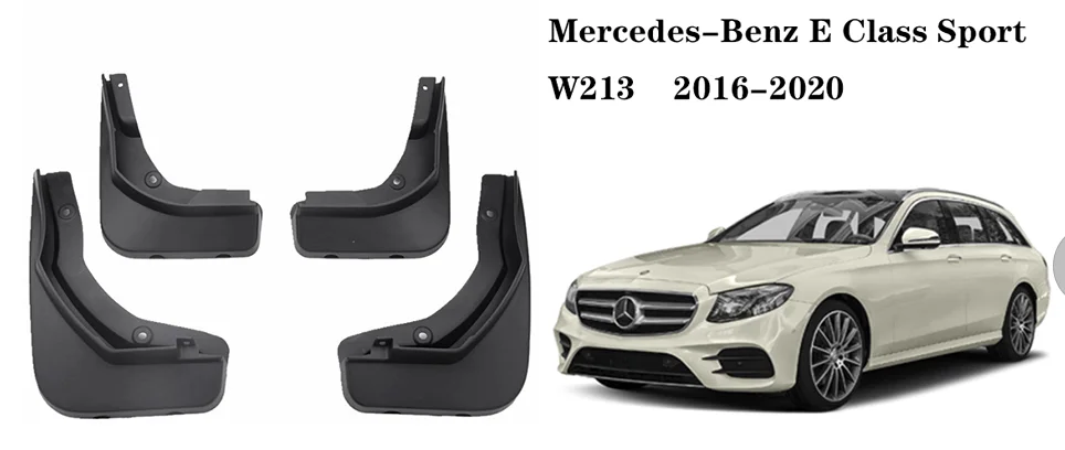 

Front Rear Mud Flaps Mudguards For Mercedes Benz E Class W213 2016 - 2020 Splash Mud guards Mud Fenders Mud Flaps Accessories