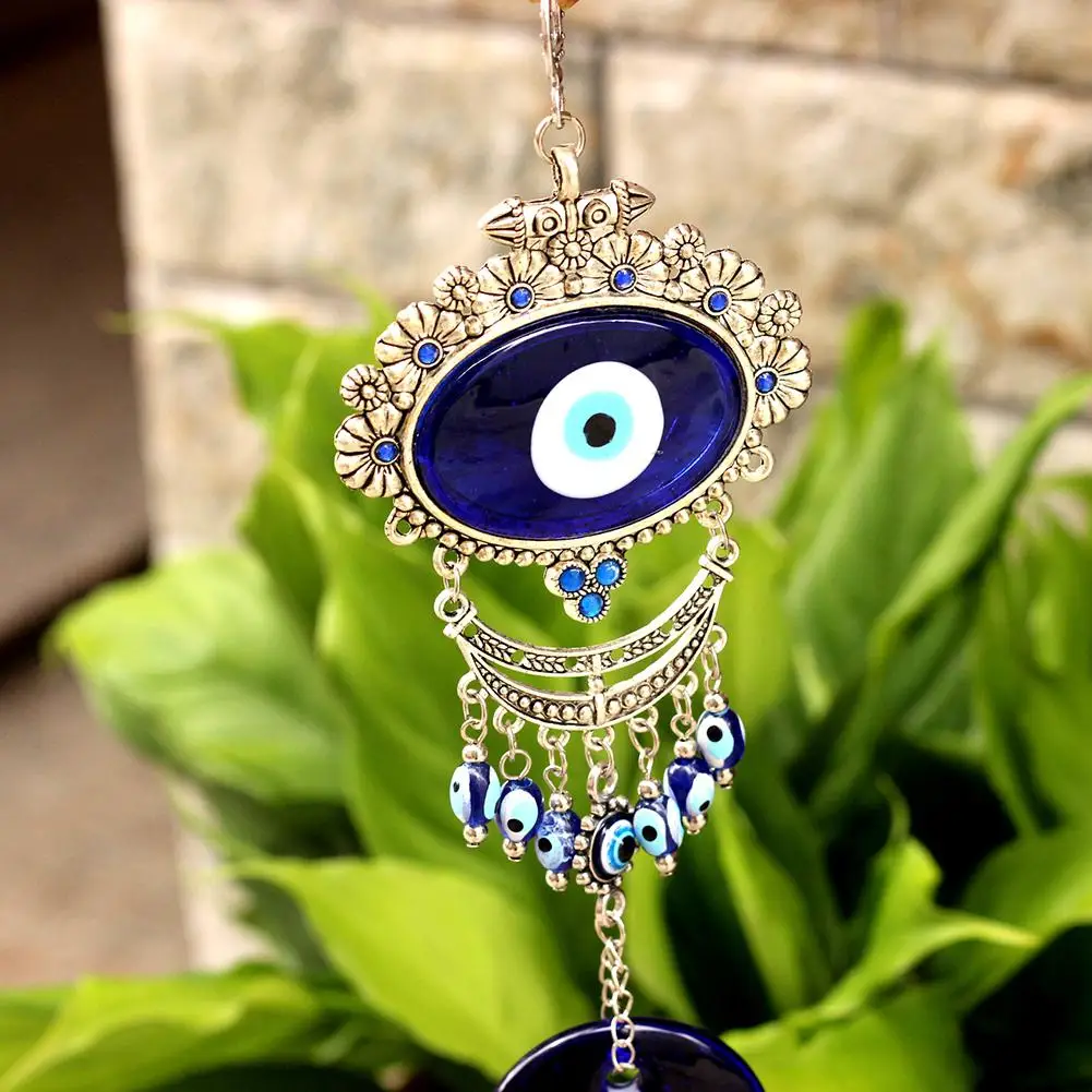 Синий турецкий амулет в виде глаза для внутреннего настенного подвесного декора