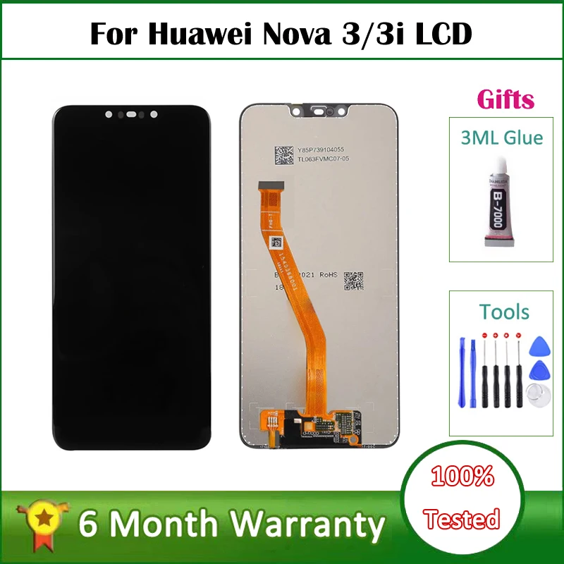 

Tested LCD For HUAWEI Nova 3 LCD Display Touch Screen Replace For HUAWEI Nova 3i LCD Nova3 3i Display Replacement parts