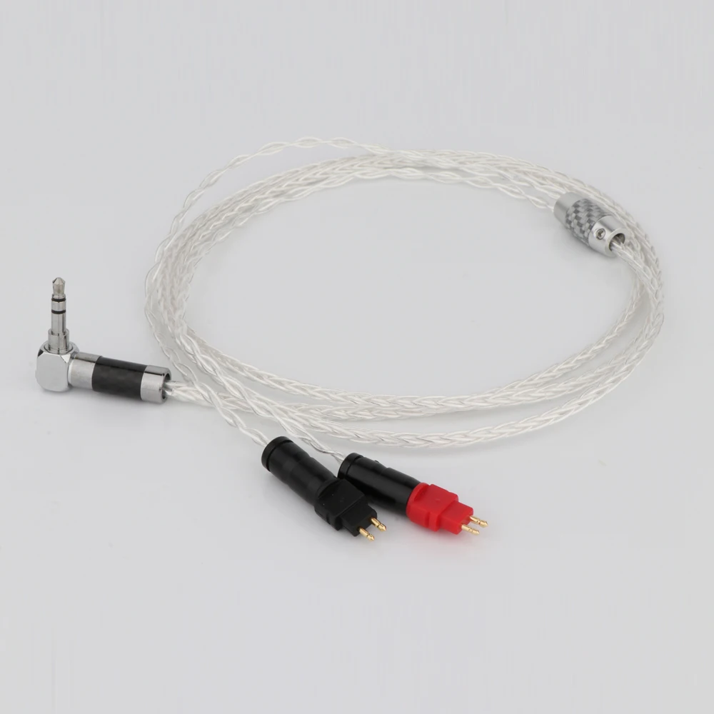 

Preffair Hi-End Silver Plated OCC 3.5mm Right Angled Headphone Upgraded Cable For HD650 HD600 HD660s HD6XX Earphone Cable HiFi