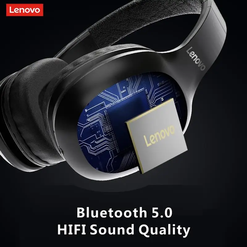 

NEW Lenovo HD300 wireless Bluetooth 5.0 headset stereo sports running headset Support TF Card lossless video call headset