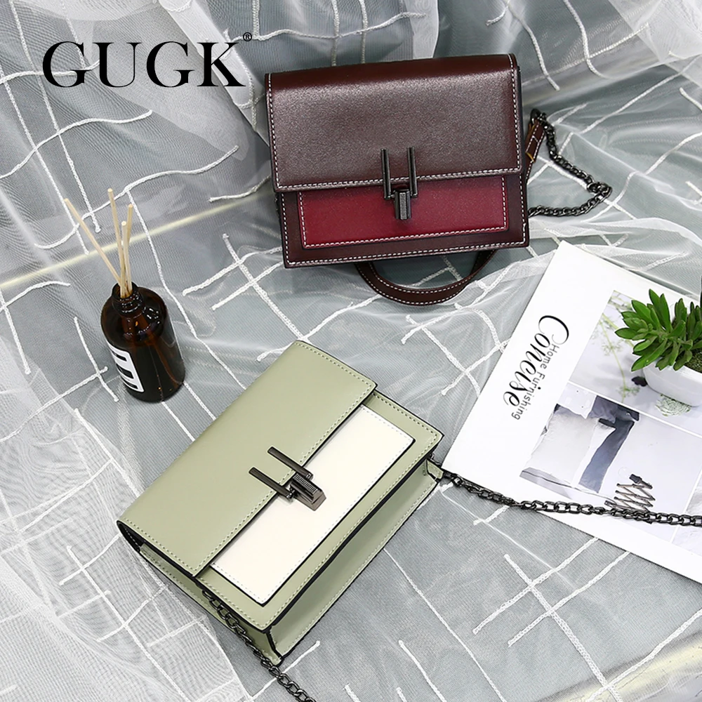 Женская сумка на плечо с металлической цепочкой | Багаж и сумки