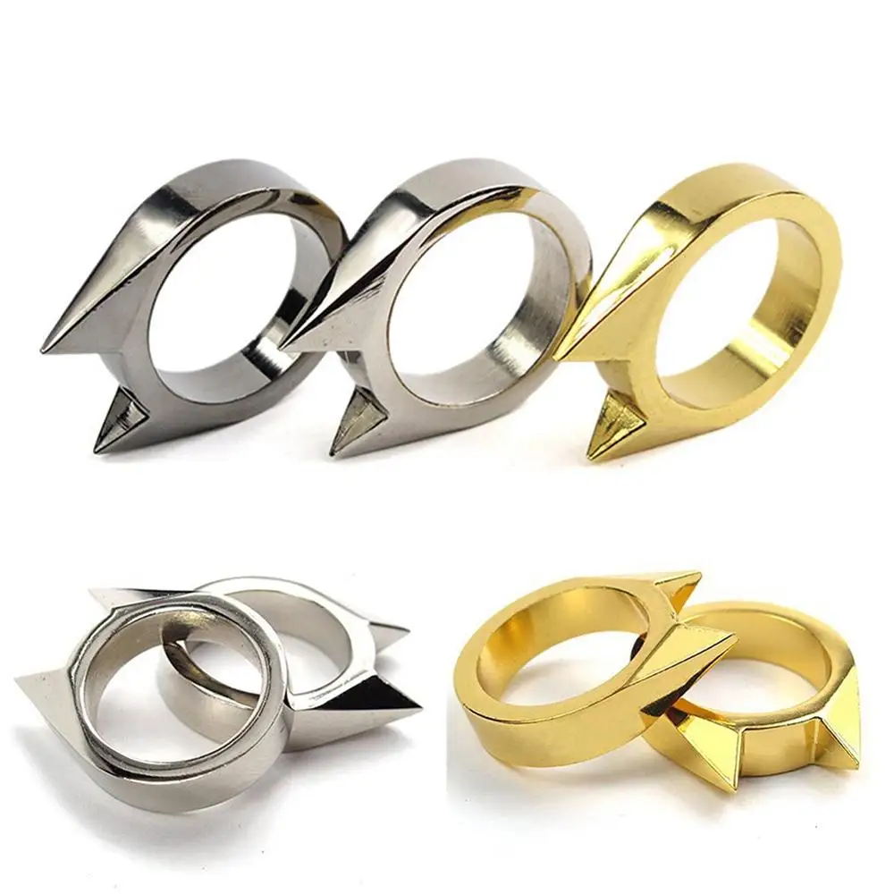 Крутые кольца в форме кошачьих ушей из сплава стиле панк Женское кольцо для