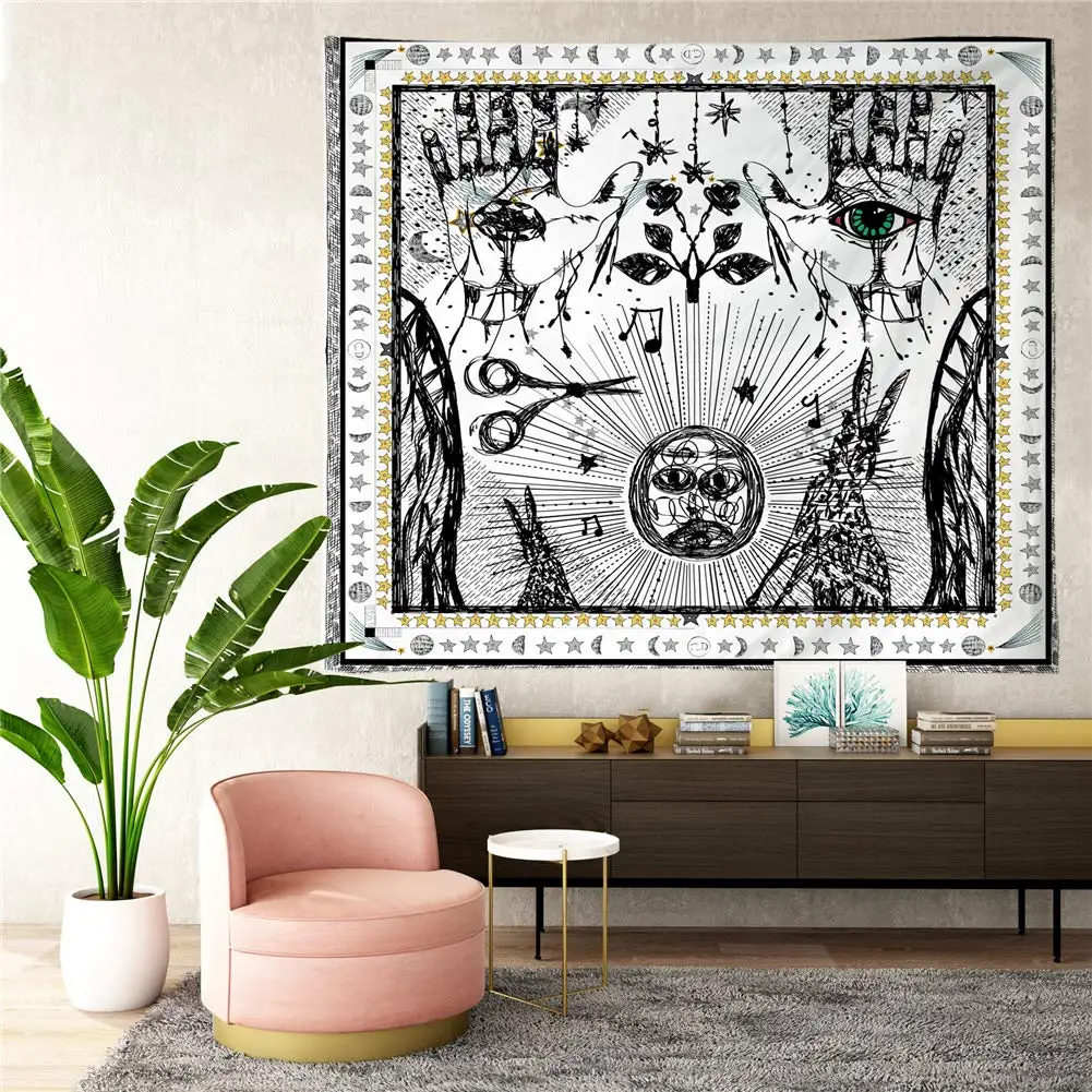 Флаг Луна Звезда солнце влюбленные богемная Мандала настенная подвеска | Дом и