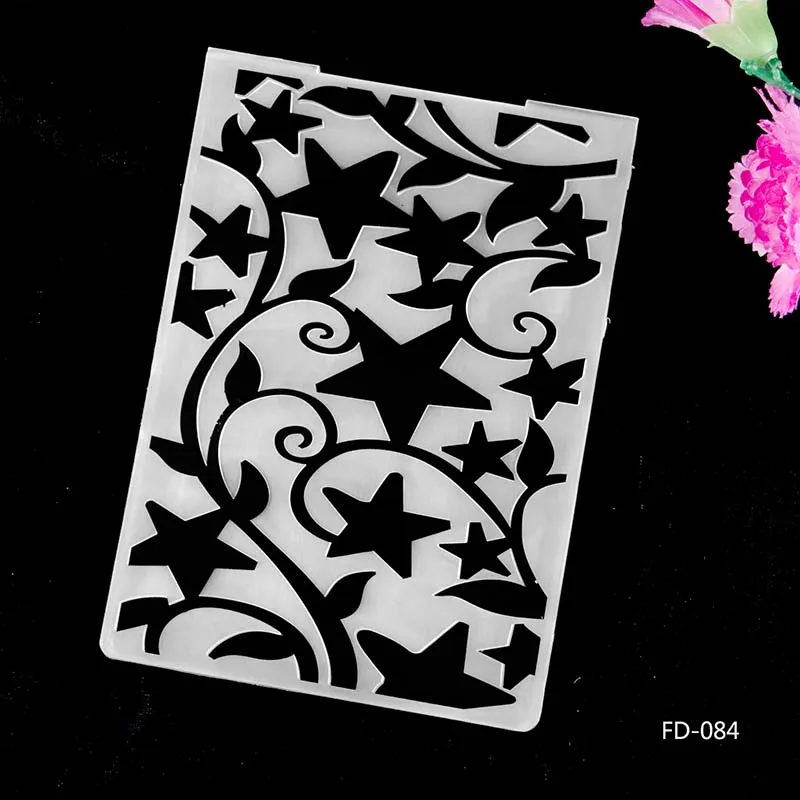 

DABOXIBO Five-pointed Star Pattern Embossing Folders For Card Making / DIY Scrapbooking / Album / Cutting Dies Decoration