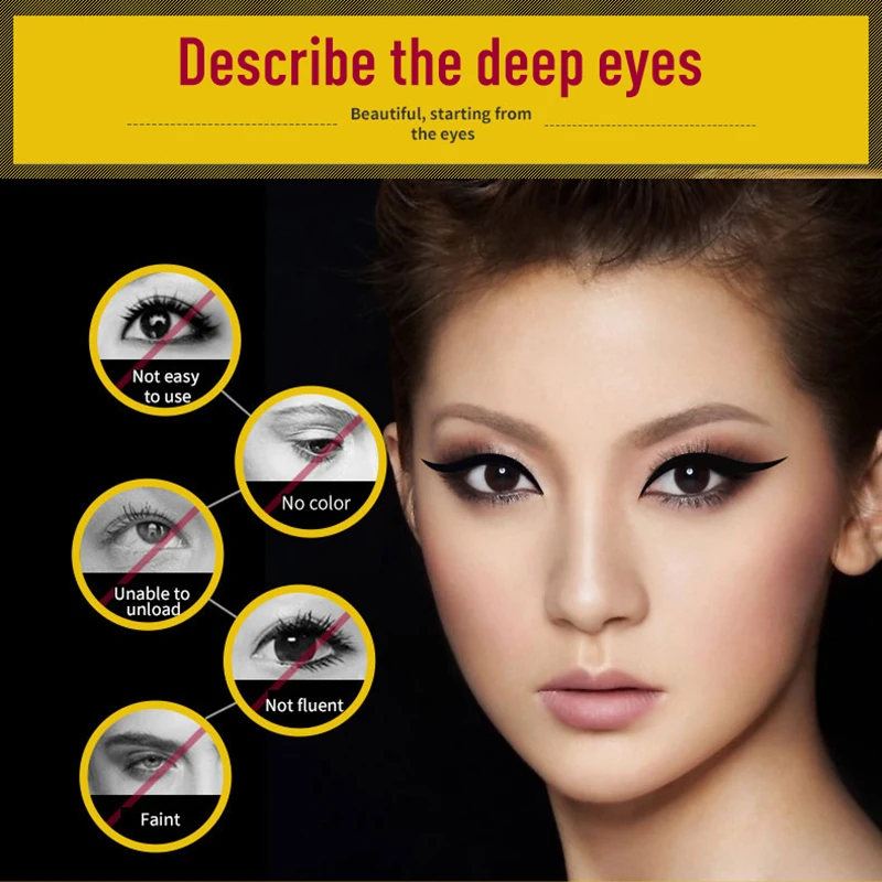 1 шт. Черная Подводка для глаз Водостойкая карандаш макияжа косметика