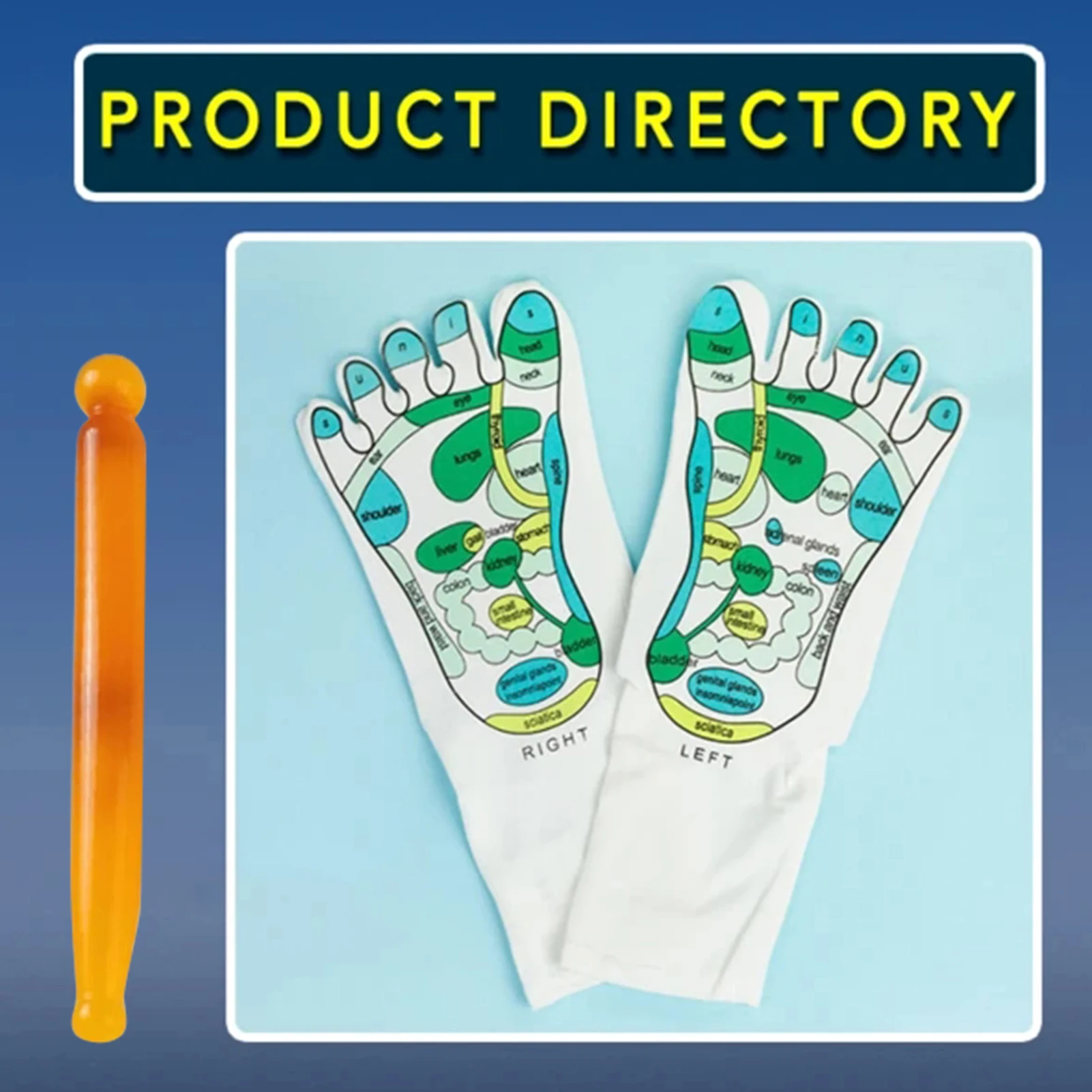 

Acupressure Reflexology Socks Foot Massage Socks Anti Slip Breathable Yoga Socks for Fitness Sports Training One Size K2