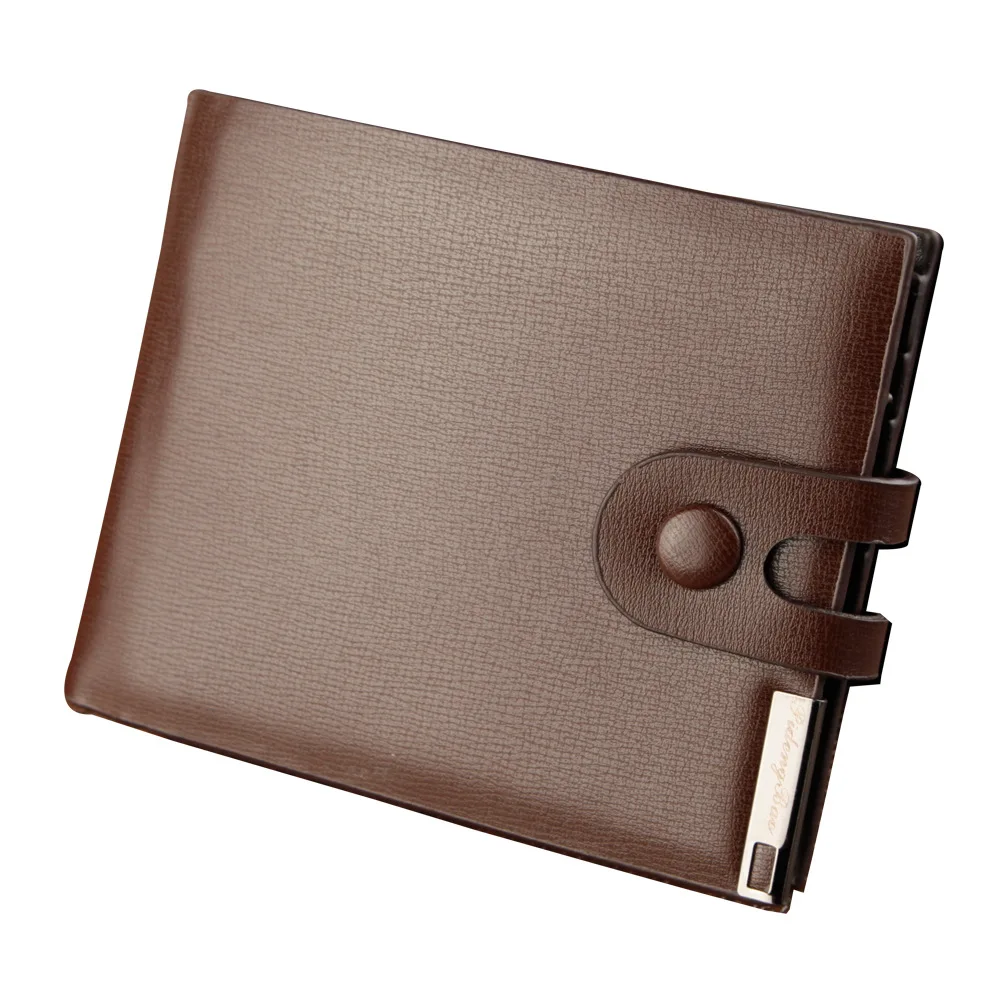 

Men's wallet vertical multifunctional fashion wallet card holder men's horizontal zipper buckle wallet youth student wallet