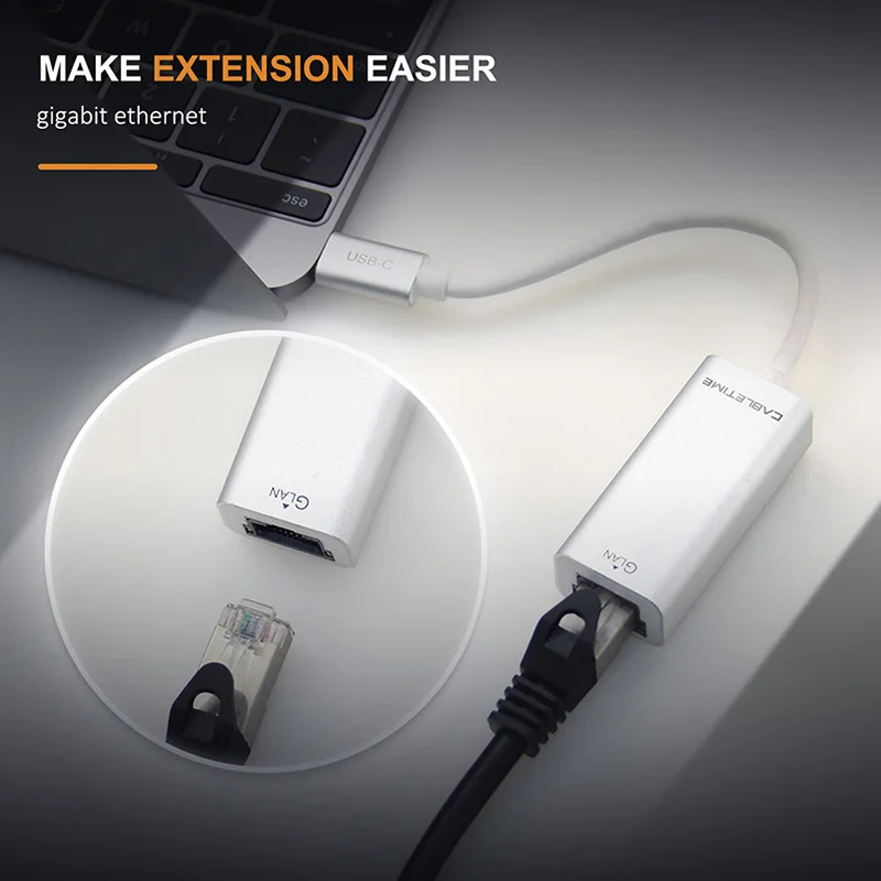 Кабель USB C Ethernet адаптер USB type C для RJ45 LanNetwork карта USB C 3,1 type c концентратор для samsung Galaxy S9/S8/Note9 Mac C045