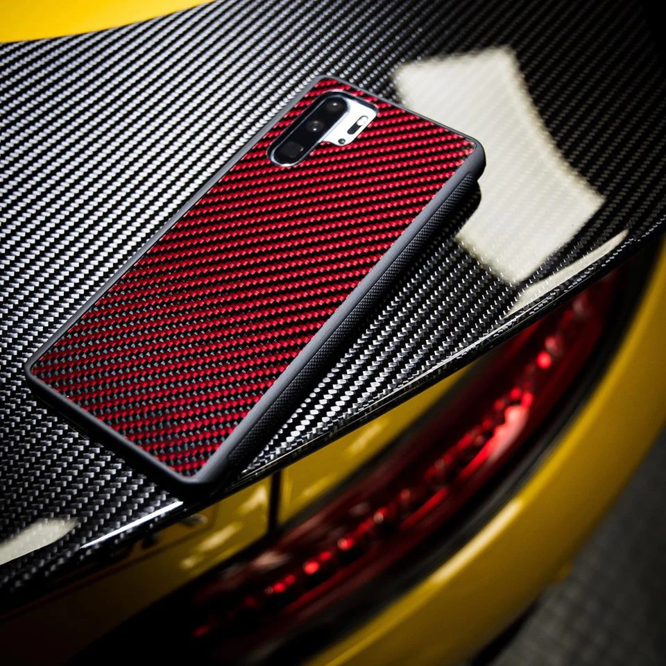 

Real Red Carbon Fiber Case Ultra Hybrid for Huawei P30 Pro Case Designed for Huawei P30 Case