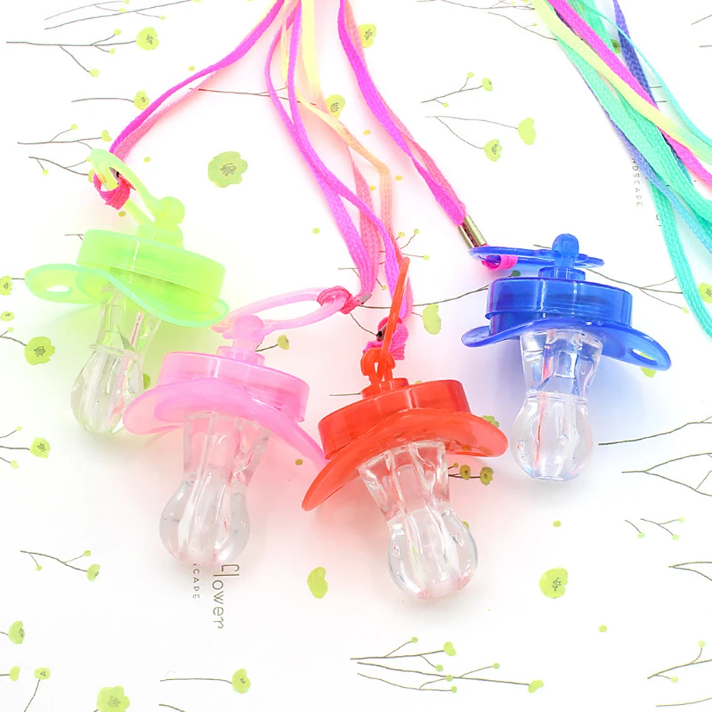 

LED Flashing Light up Nipple-type Whistle Lanyard Party Concert Cheering Favor Supplies
