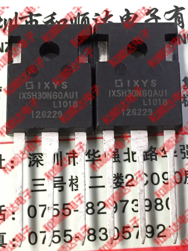 

10 шт. IXSH30N60AU1 TO-247 600V 30A
