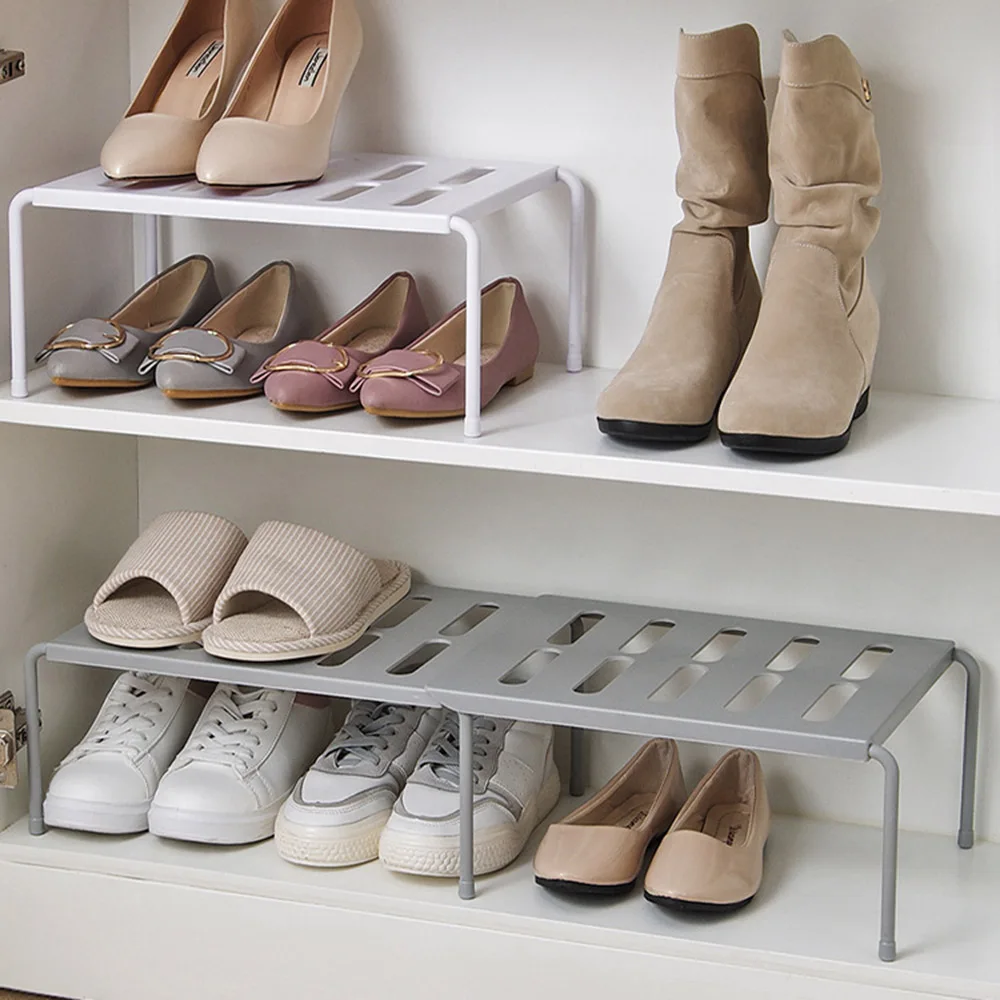 

Simple Layered Shoe Rack Artifact Household Space Saving Dormitory Floor-mounted Plastic Storage Living Room Bedroom Supplies