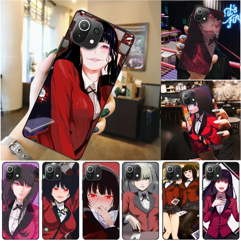 

Anime Kakegurui Jabami Yumeko Saotome Meari Painting Phone Case For Xiaomi 11 Lite Pro Ultra Carcasa Cases Soft TPU Back Cover