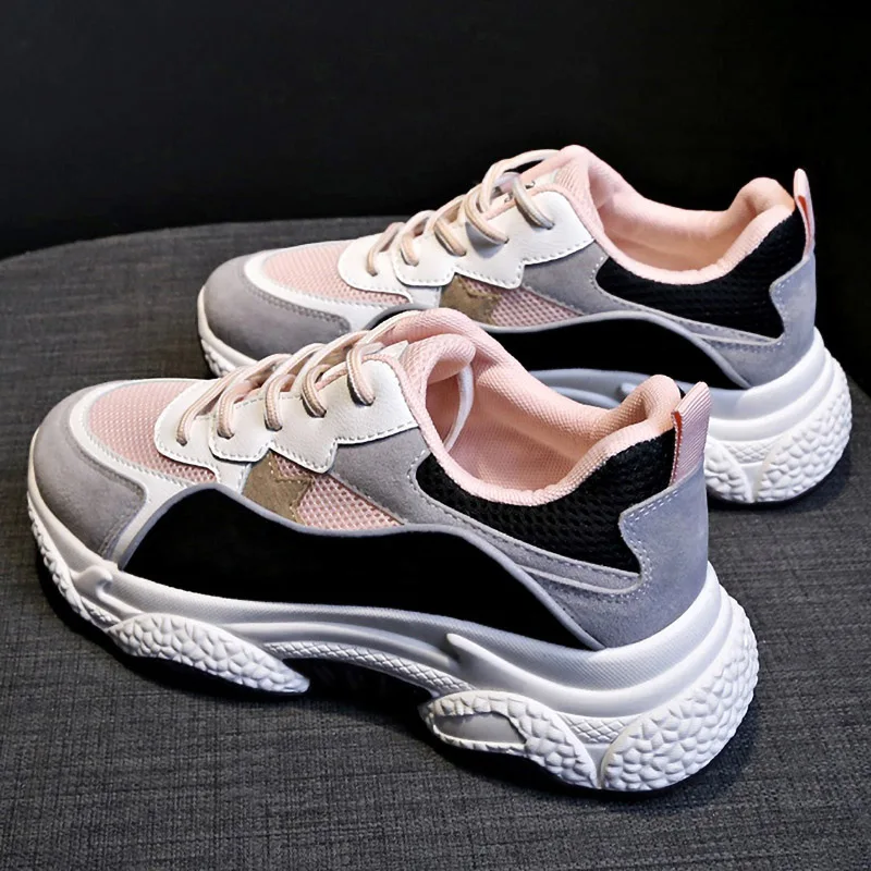 Женская Вулканизированная обувь кроссовки на платформе высокие женская женские