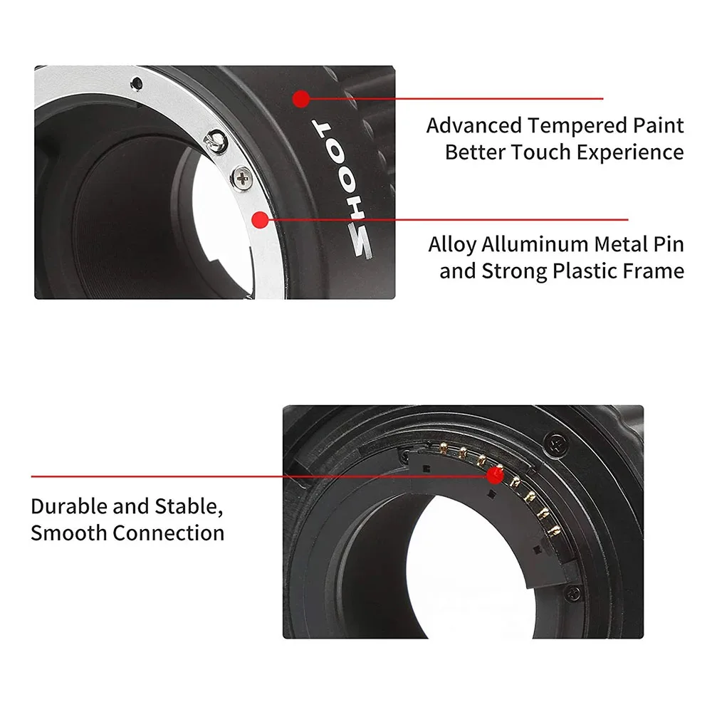 Автофокус SHOOT макро Удлинительное Кольцо для объектива камеры Nikon D7200 D5600 D5500 D5300