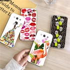 Мягкий чехол из ТПУ для Samsung Galaxy J1, J2, J3, J4, J5, J6, J7 Prime, Ace Pro Core Plus 2015, 2016, 2017, 2018, с фламинго