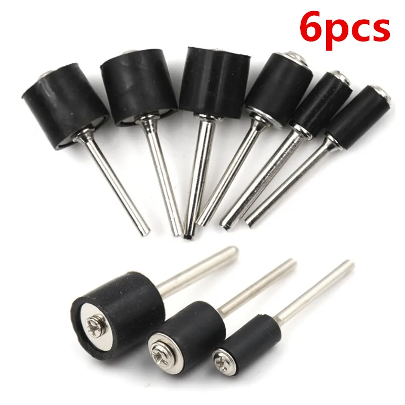 

6pcs/lot Drum Sanding Sandpaper Circle Kit Polishing Nails For Rubber Drum Mandrel 1/8 1/4 inch Grinder