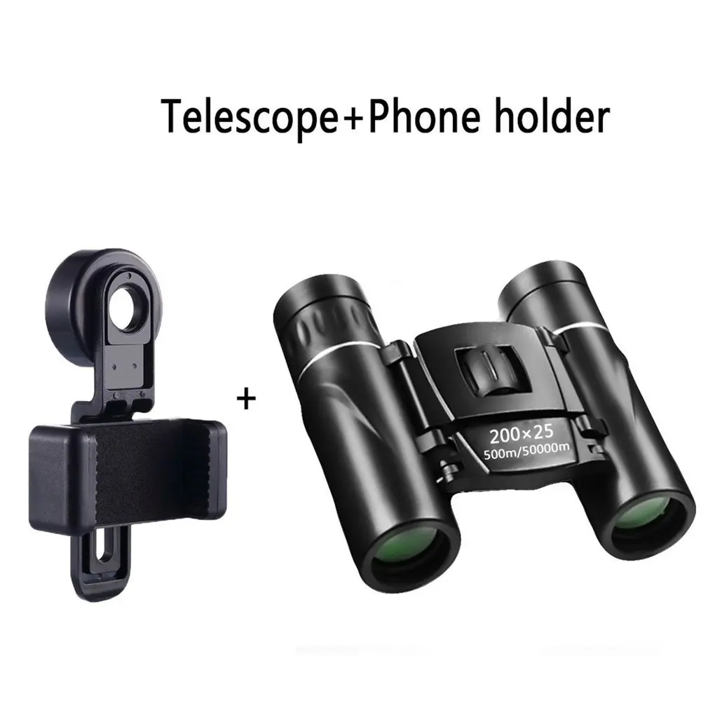 

Mini Portable Zoom HD 50000M Telescope Binoculars Powerful 200x25 Folding Long Range Low Light Night Vision Professional