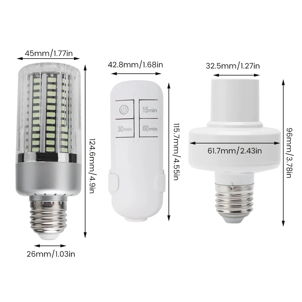 УФ-лампа бактерицидная E27 светодиодная | Лампы и освещение