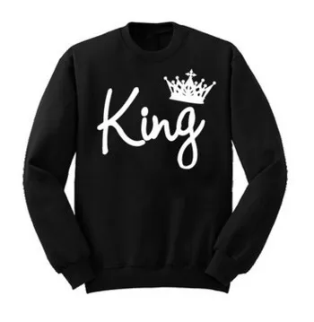King Queen худи для влюбленных женская блуза с длинным рукавом свитер женский джемпер