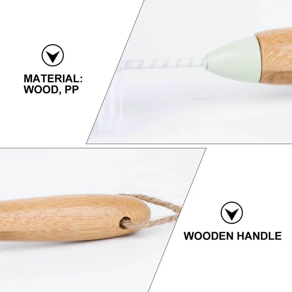 

1pc Wooden Handle Water Bottle Cleaning Brush Bristled Cleaning Tool Brush