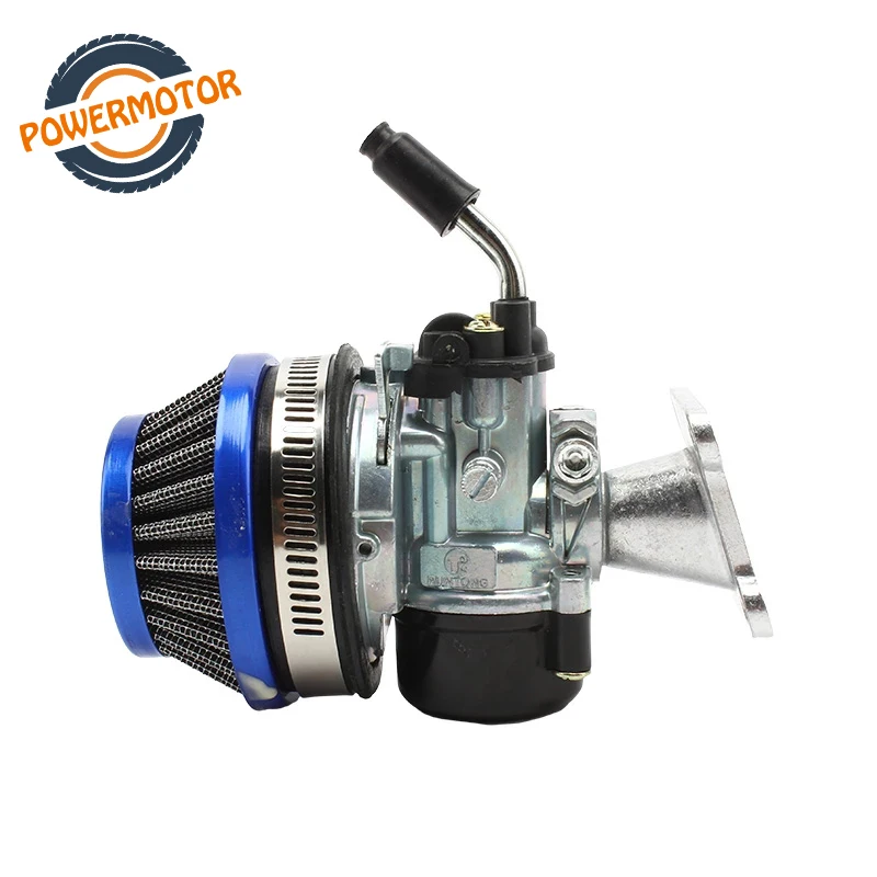 2 тактный карбюратор в сборе с воздушным фильтром для 49cc 50cc 60 66 80cc Carb подходит