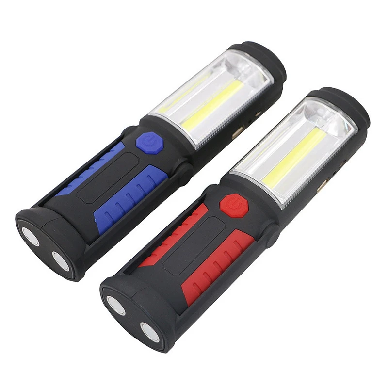 

Портативный USB Перезаряжаемый COB Ночной светильник, светодиодный рабочий светильник, лампа для кемпинга со встроенным аккумулятором и магн...