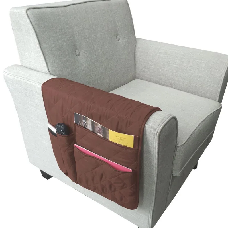Органайзер для хранения мобильных телефонов на стульях подлокотниках дивана и