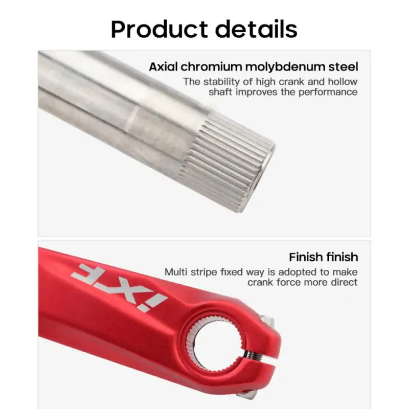 

Bicycle Crank Set IXF104 BCD 170mm Untralight Crank Arm MTB/Road Bicycle Crankset With BB Crank ForBicycle Accessories Bike Part