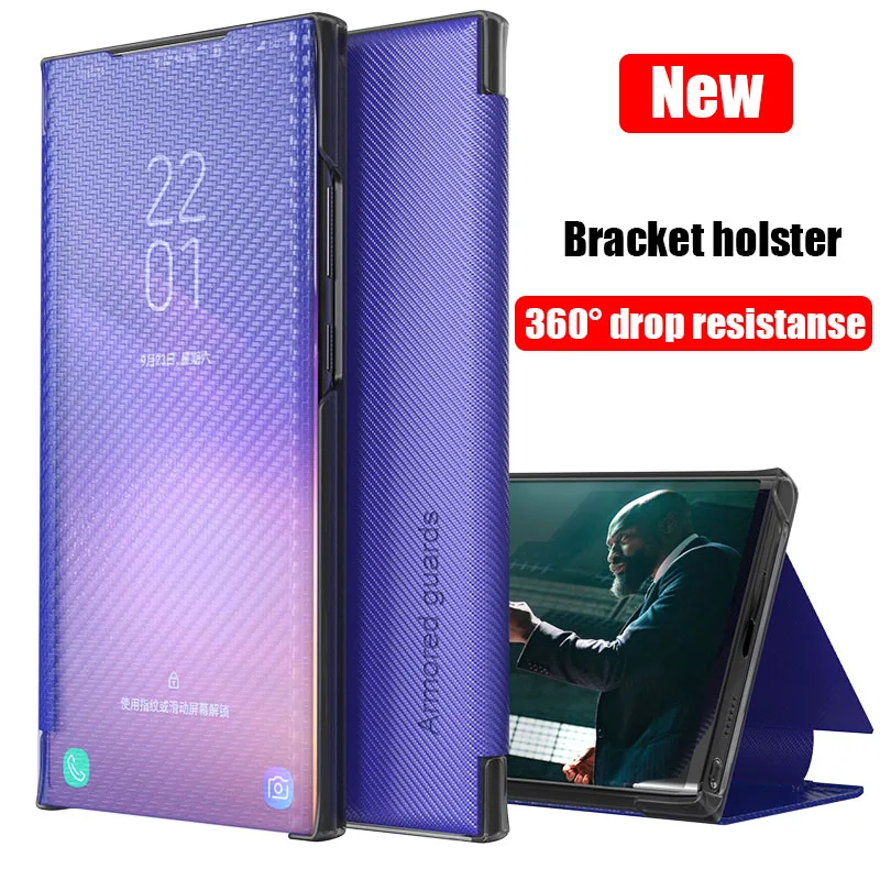 

Carbon Fiber Flip Case For Samsung Galaxy S21 S10 S8 S9 S20 FE Plus Note 20 10 8 9 Ultra A12 A22 A32 A52 A50 A51 A71 A21S Cover