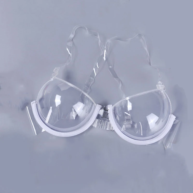 

Sexy Women 3/4 Cup Transparent Clear Push Up Bra Ultra-thin Strap Invisible Bras Underwear