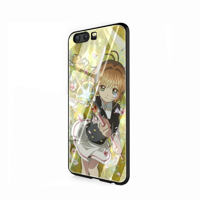 G9 EWAU карта Captor Sakura закаленное стекло телефон чехол для Huawei P10 P20 P30 mate 20 Lite pro P Smart Y6 Y9 Honor 8X9 10 - Цвет: G9