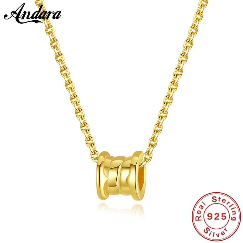 

S925 Sterling Silver Necklace Vintage Fashion Circle Round Lady Pendant Necklaces Women Men Luxury Jewelry